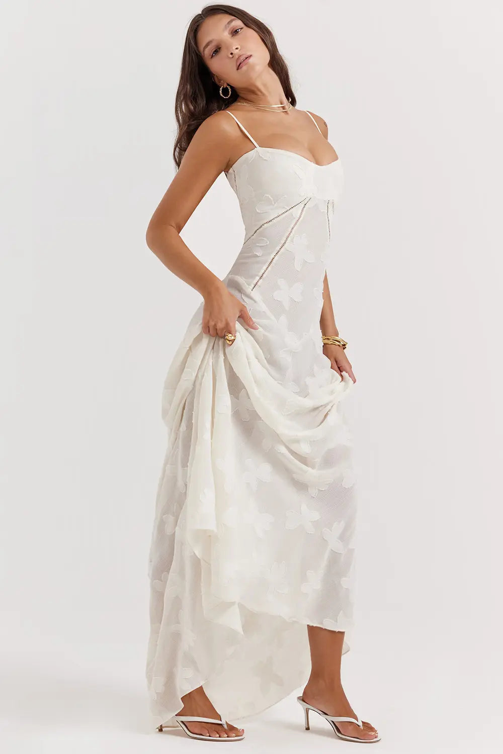 Gretchen | Open-Back Maxi Wedding Guest Dress