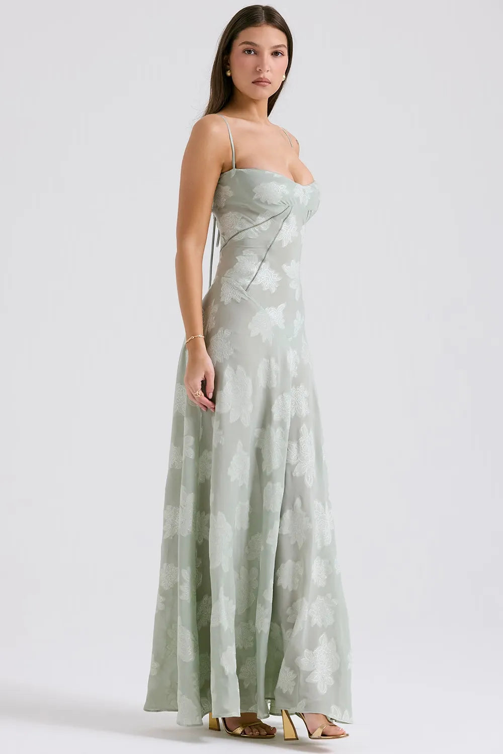 Gretchen | Open-Back Maxi Wedding Guest Dress
