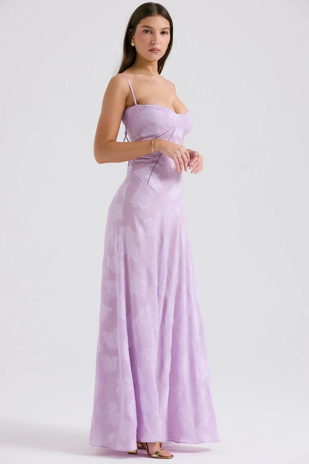 Gretchen | Open-Back Maxi Wedding Guest Dress