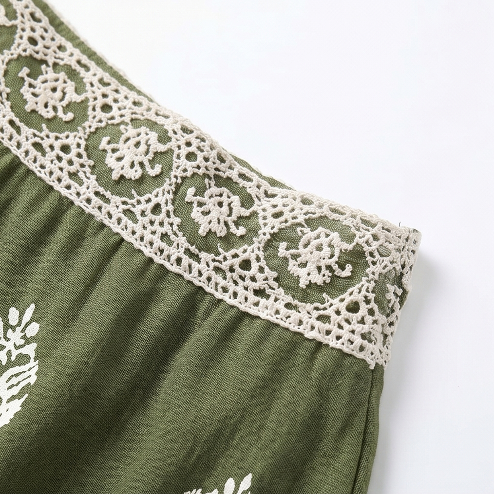 Solenne™ – Bohemian Off-Shoulder Matching Set