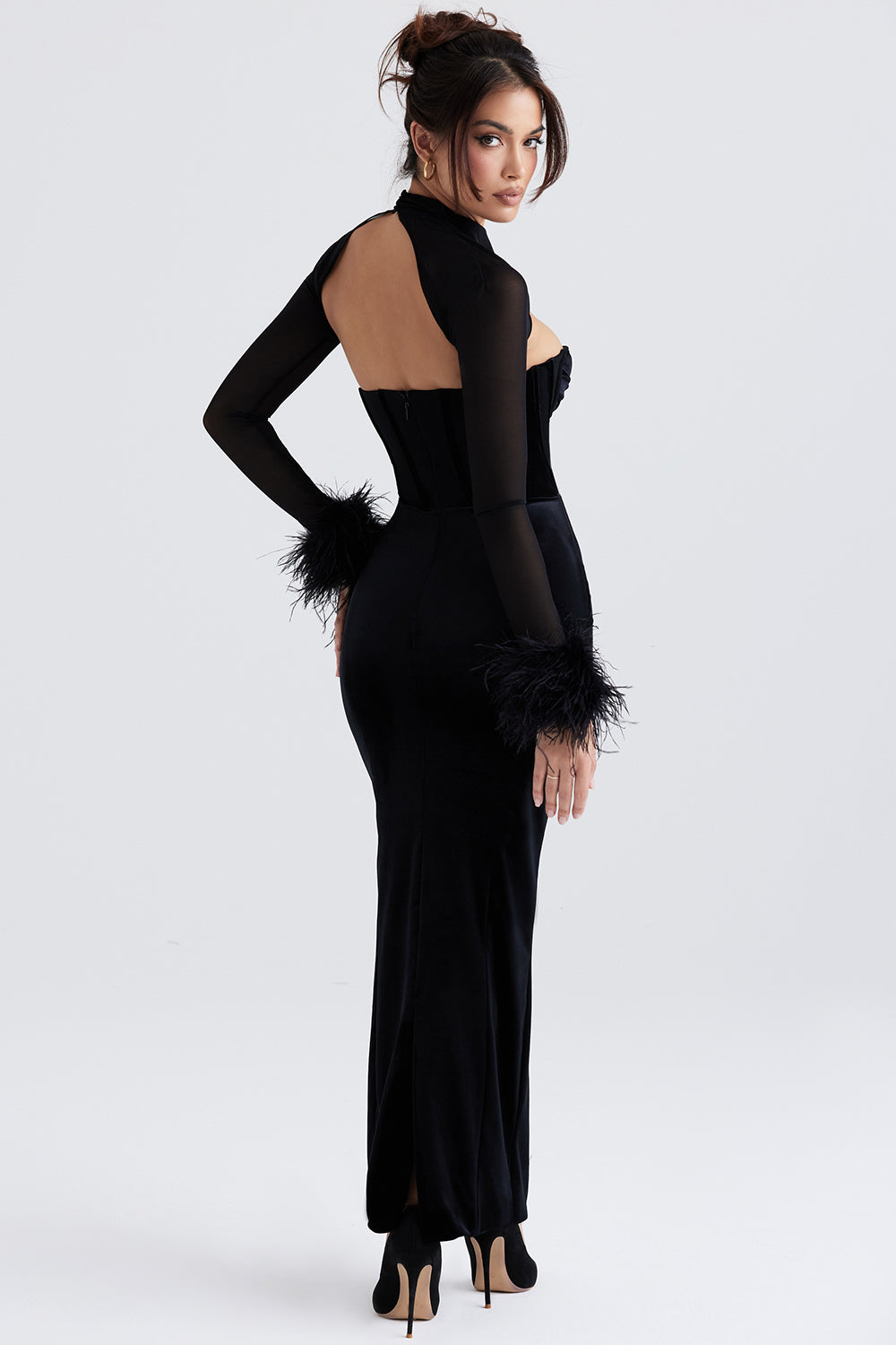Bryher | Velvet Corset Wedding Guest Dress