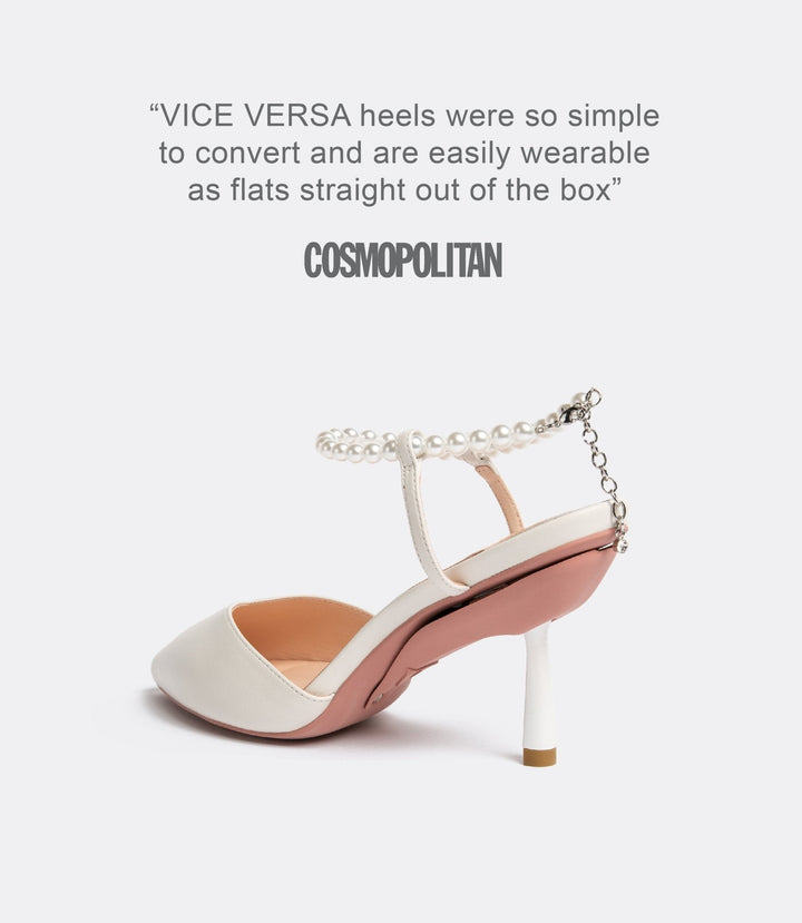 Publicist Pumps in White Pearl