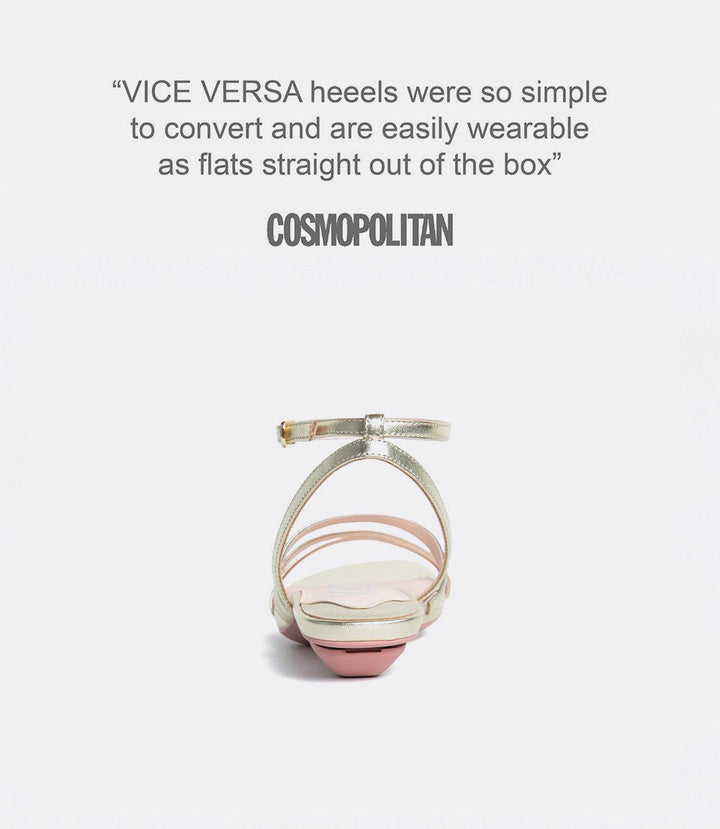 Vine Sandals in Light Gold