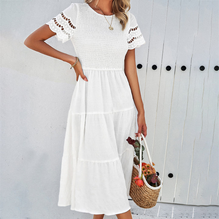 Marina | Romantic Smocked Midi Dress