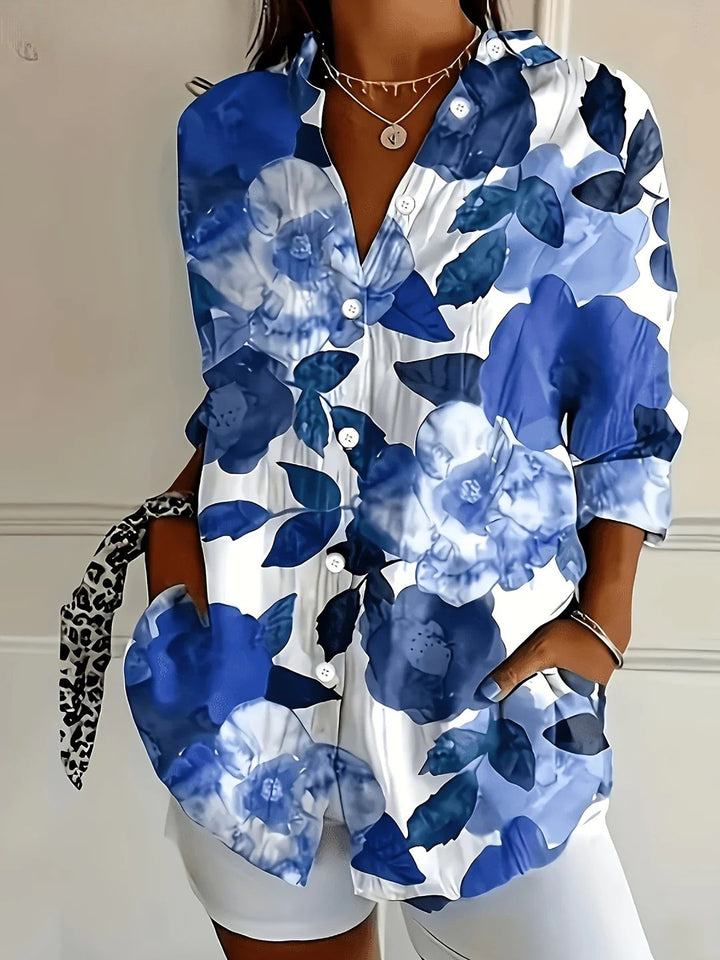 Sunny | Patchwork Print Short Sleeve Shirt