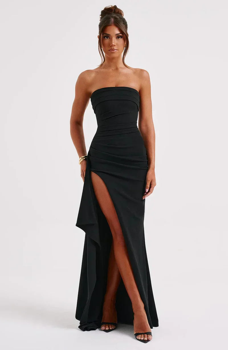 Vanessa | Off-Shoulder Maxi Wedding Guest Dress