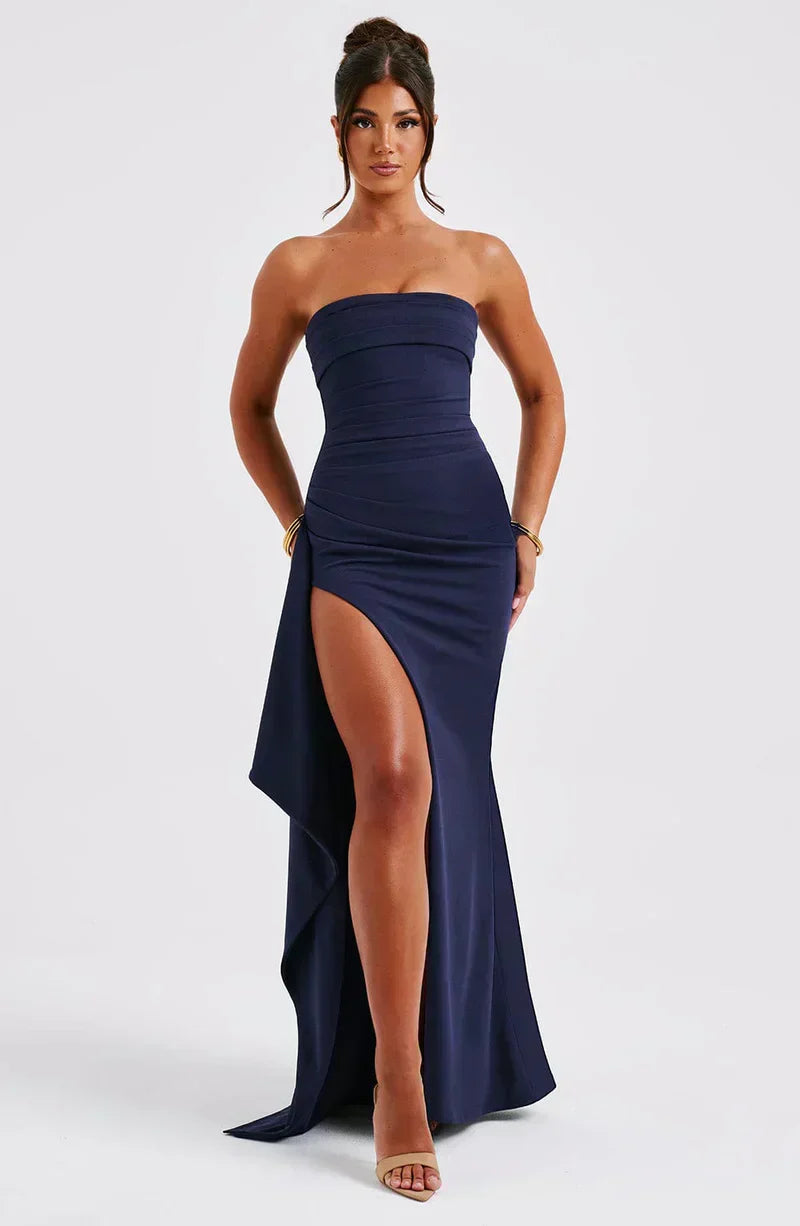Vanessa | Off-Shoulder Maxi Wedding Guest Dress